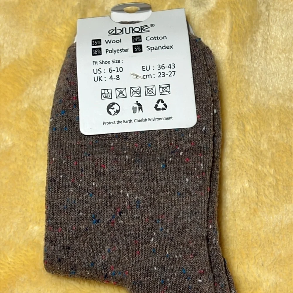 New 3 pack Crew Animal Wool Winter Socks Cats size 6-10